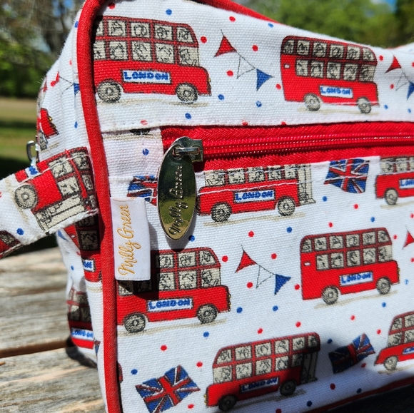 Milly Green British Design London Bus Travel Bag - Picture 3 of 7